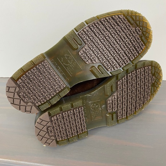 Dr. Martens Chelsea Boots Crazy Horse Brown Leather W8 M7 Slip Resistant NEW - Picture 7 of 13